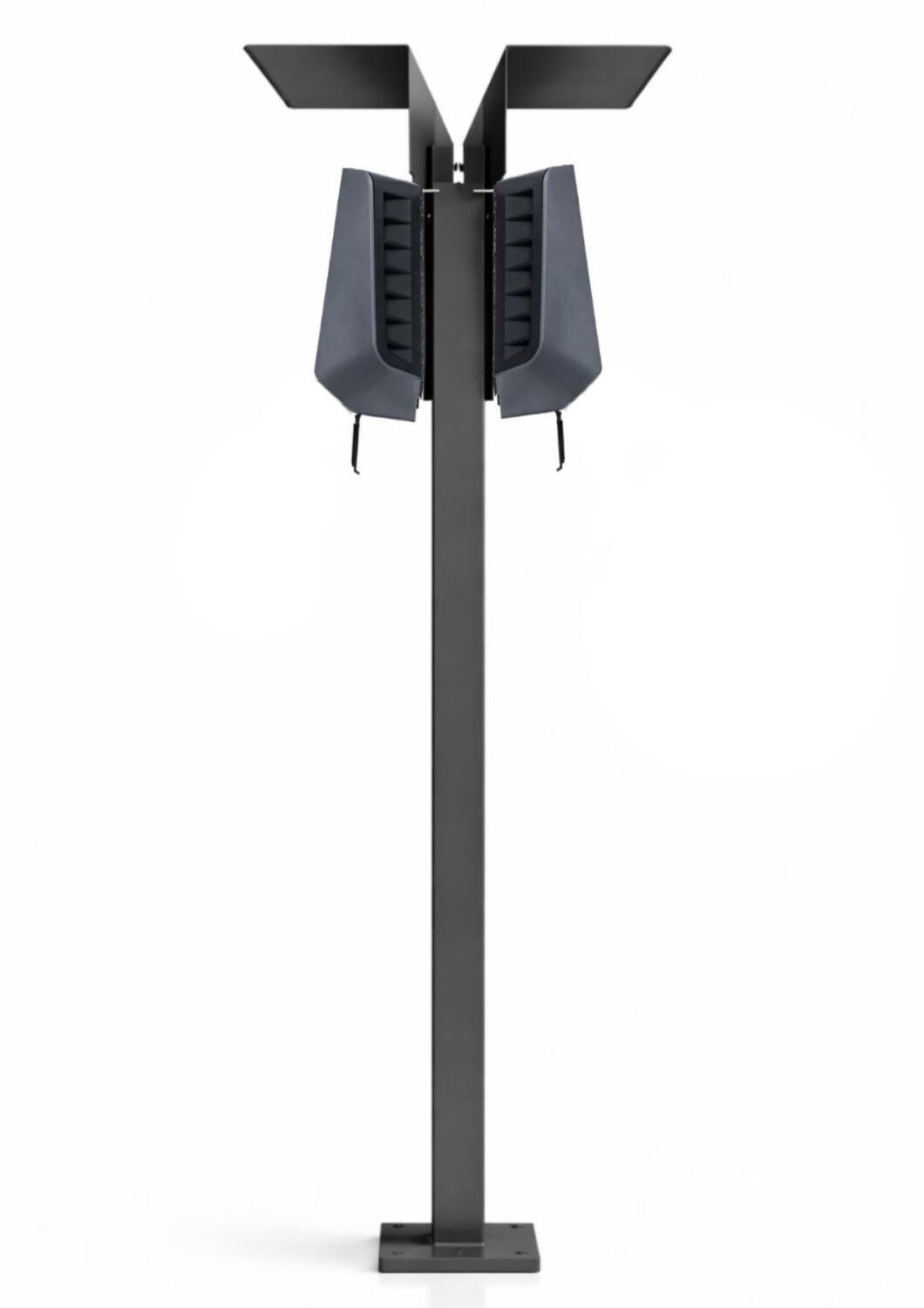 Doppelladesäule passend für Easee Wallbox mit Dach Stele Standsäule