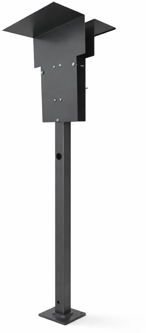 EcoFlow PowerPulse Wallbox Doppelstandsäule Doppelladesäule Duppel-Standfuß Doppel-Stele Vollansicht