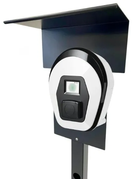 Ladesäule passend für E-Solutions ePro/move/easy Wallbox mit Dach Stele Standsäule