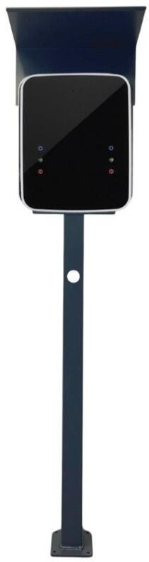 Ladesäule passend für ABL EMH3 Wallbox mit Dach | Stele | Standsäule - ABL EMH3 Wallbox Standsäule