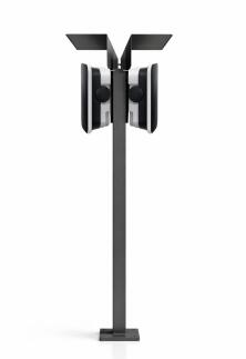 Doppelladesäule passend für DaheimLader Smart und Touch PRO Wallbox mit Dach Stele Standsäule