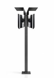 Doppelladesäule passend für DaheimLader Smart und Touch PRO Wallbox mit Dach Stele Standsäule