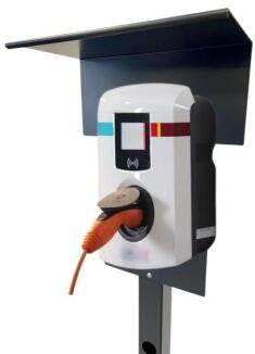 Ladesäule passend für E.ON Drive Smartbox Wallbox mit Dach Stele Standsäule