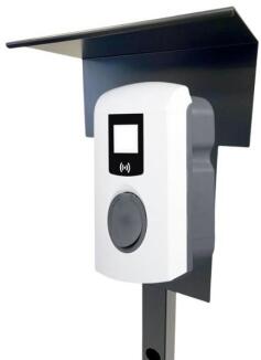 Ladesäule passend für Alfen Eve Single Pro-line Wallbox mit Dach Stele Standsäule