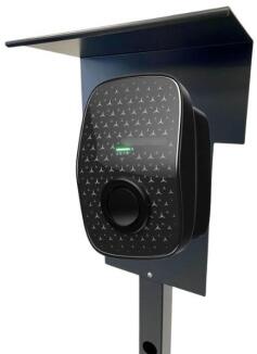 Ladesäule passend für Mercedes-Benz ECE Wallbox mit Dach Stele Standsäule