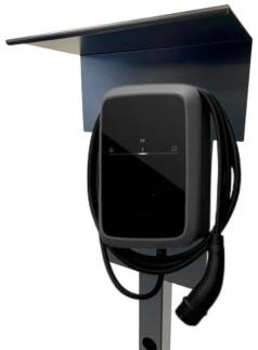 Ladesäule passend für Elli Charger 2 VW Audi Skoda Seat Cupra Wallbox mit Dach Stele Standsäule