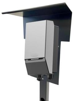Ladesäule passend für EcoFlow Powerpulse Wallbox mit Dach Stele Standsäule