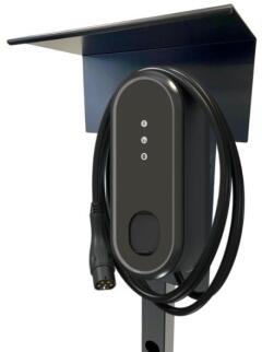 Ladesäule passend für Innogy / Compleo / E.ON eBox Wallbox mit Dach Stele Standsäule