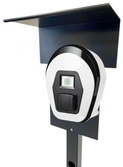 Ladesäule passend für E-Solutions ePro/move/easy Wallbox mit Dach Stele Standsäule