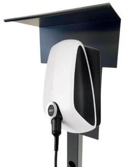 Ladesäule passend für EVBOX Elvi V2 Wallbox mit Dach Stele Standsäule