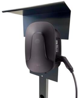 Ladesäule passend für ABL EMH2 Wallbox mit Dach Stele Standsäule