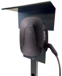 Ladesäule passend für ABL EMH2 Wallbox mit Dach Stele Standsäule