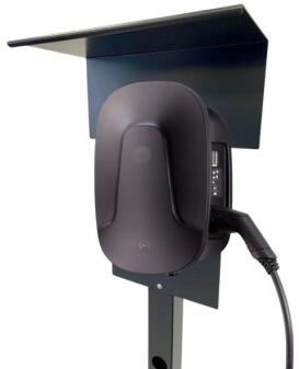 Ladesäule passend für ABL EMH2 Wallbox mit Dach Stele Standsäule