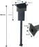 Masse/Abmessungen der Mennekes AMTRON 4You | 4Business Wallbox Standsäule Ladesäule Standfuß Stele